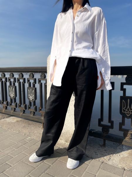 Лляні штани Morkva Linen trousers MLT01 L сірий mltsl фото