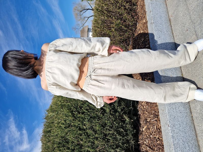 Лляні штани Morkva Linen trousers MLT01 L сірий mltsl фото
