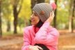 Жіноча в'язана шапка з натуральної вовни Morkva Hat Wool 5 style + 4 помпона, колір шапки - сірий