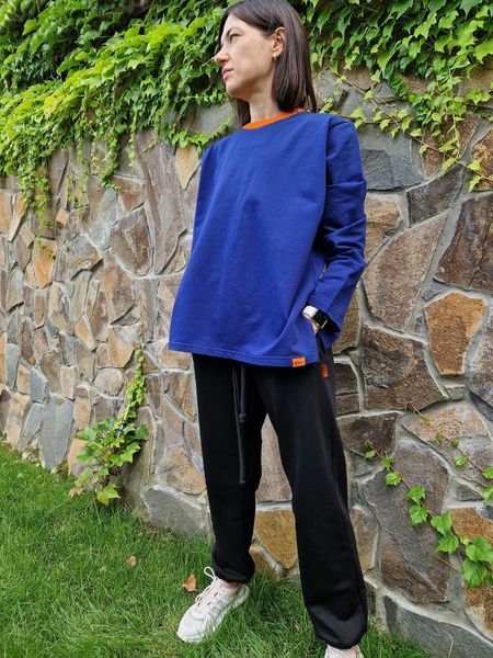 Жіночий лонгслів оверсайз Morkva Long Sleeve LG01 - Чорний LG01B фото