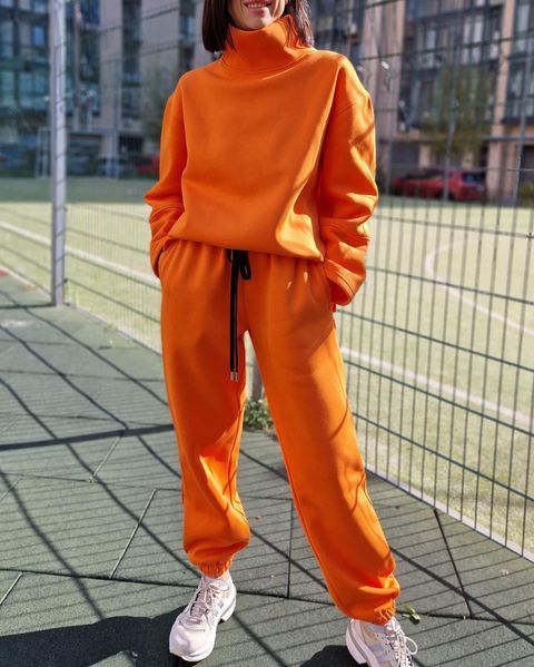 Теплий жіночий спортивний костюм Morkva Set Warm 01 (штани джоггери + світшот) Чорний S setssb фото