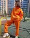 Теплый женский спортивный костюм Morkva Set Warm 01 (штаны джоггеры + свитшот) Orange S setsso фото 1