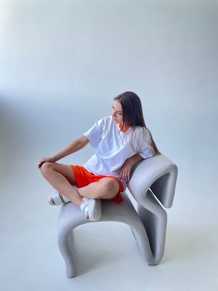 Чорна жіноча футболка з помаранчевою горловиною Morkva t-shirt orange neck розмір S t-shirt02 фото