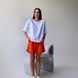 Чорна жіноча футболка з помаранчевою горловиною Morkva t-shirt orange neck розмір S t-shirt02 фото 4