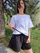 Чорна жіноча футболка з помаранчевою горловиною Morkva t-shirt orange neck розмір S t-shirt02 фото 12