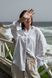 Белая женская льняная рубашка оверсайз Morkva Linen Shirt Mari smws фото 5