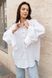 Белая женская льняная рубашка оверсайз Morkva Linen Shirt Mari smws фото 16