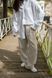 Белая женская льняная рубашка оверсайз Morkva Linen Shirt Mari smws фото 3