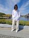Белая женская льняная рубашка оверсайз Morkva Linen Shirt Mari smws фото 2
